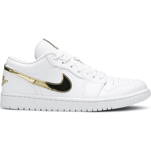 Jordan 1 Low White Metallic Gold