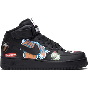 Nike Air Force 1 Mid Supreme NBA Black