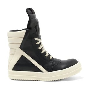 Rick Owens Strobe Geobasket High Black Milk