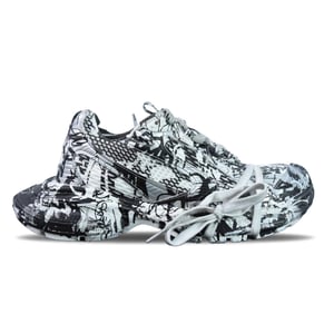 Balenciaga Track Graffiti Black White