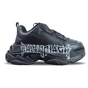 Balenciaga Triple S Sneaker DIY Metal - Black White